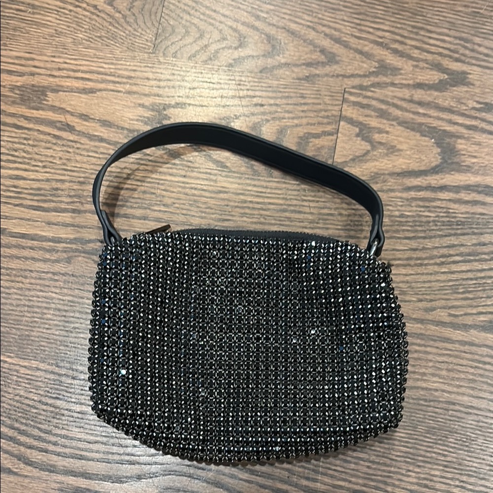 Sondra Roberts Black Textured Clutch